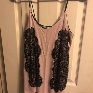 Maurice’s Pink Lace Tank
